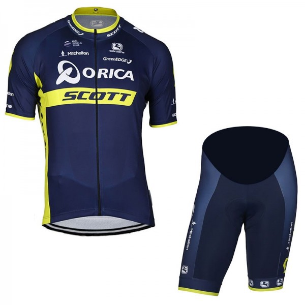 2017 Orica Scott Fahrradbekleidung Satz Radtrikot Kurzarm+Kurz Radhose Radtrikot Kaufen