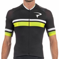 2017 Pinarello Corsa Radtrikot Kurzarm-Schwarz Gelb Radtrikot Kaufen