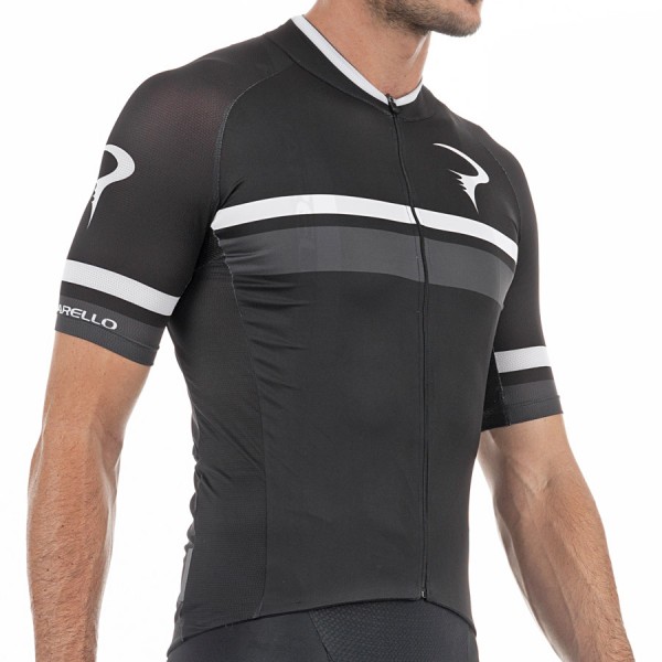 2017 Pinarello Corsa Radtrikot Kurzarm-Schwarz Grau Radtrikot Kaufen