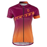 2017 Scott Damen orange violett Radtrikot Kurzarm Radtrikot Kaufen