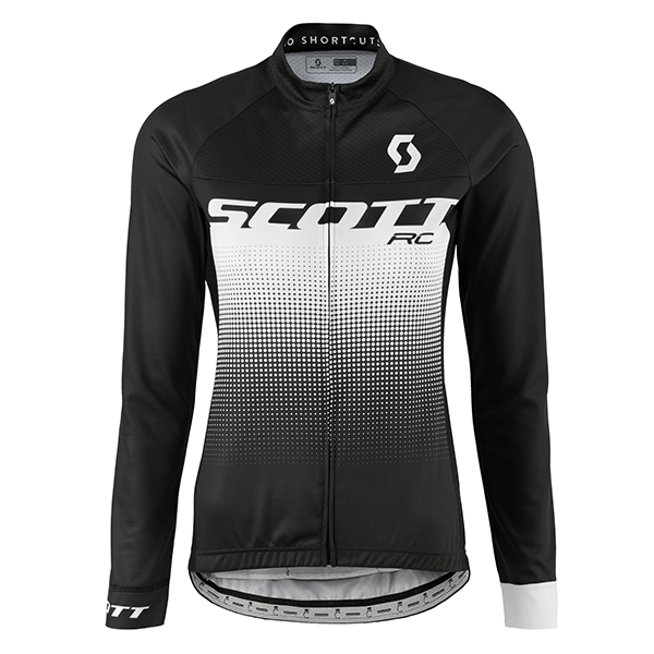 2017 Scott Rc Damen Schwarz Weiß Radtrikot Langarm Radtrikot Kaufen