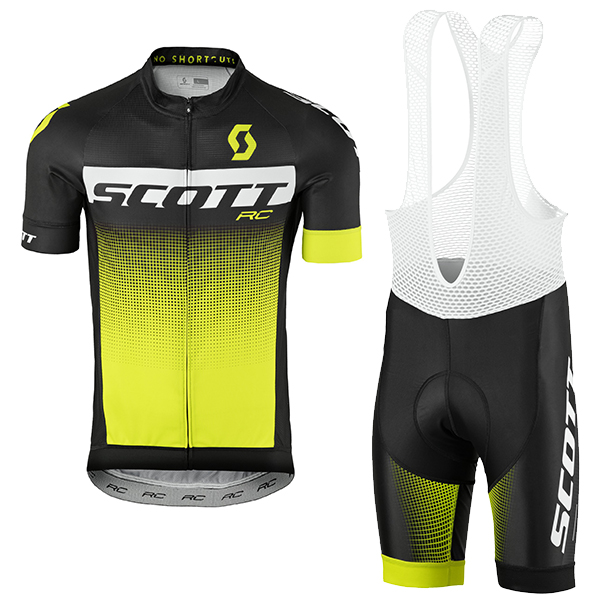 2017 Scott Rc Schwarz Weiß Gelb Fahrradbekleidung Satz Radtrikot Kurzarm+Kurz Trägerhose Radtrikot Kaufen 2017 Scott Rc Schwarz Weiß Gelb Fahrradbekleidung Satz Radtrikot Kurzarm+Kurz Trägerhose Radtrikot Kaufen