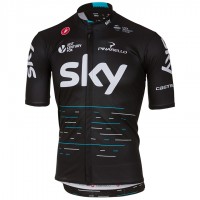 2017 Sky Pro Radtrikot Kurzarm Schwarz Radtrikot Kaufen