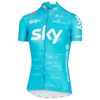 Sky Pro Damen 2017 Blau Radtrikot Kurzarm Radtrikot Kaufen