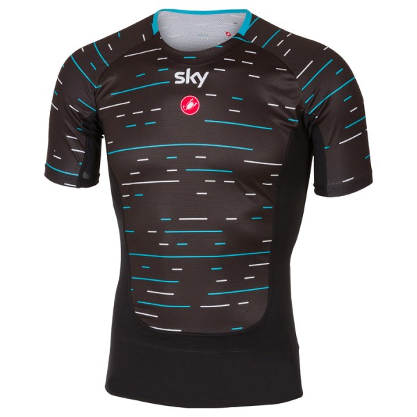 Sky Pro 2017 Prosecco Radtrikot Kurzarm-Schwarz Radtrikot Kaufen