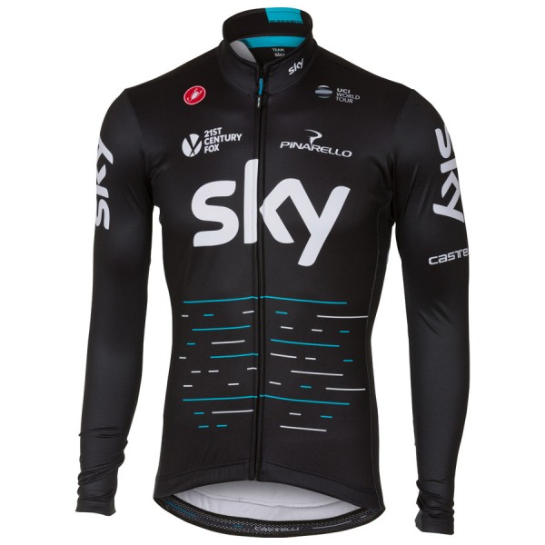 Sky Pro 2017 Radtrikot Langarm Schwarz Radtrikot Kaufen