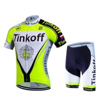 2017 Tinkoff Gelb Fahrradbekleidung Satz Radtrikot Kurzarm+Kurz Radhose Radtrikot Kaufen